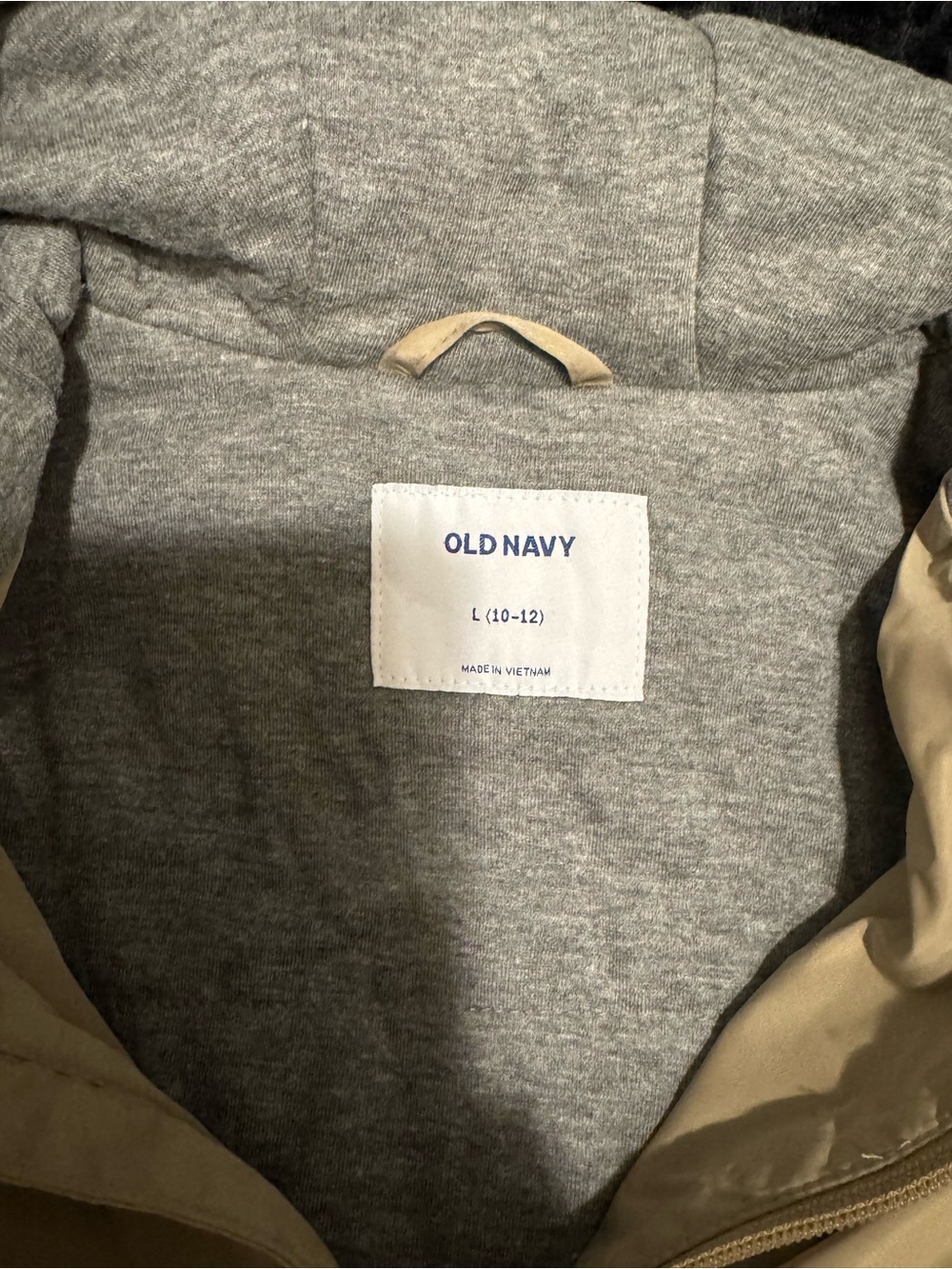 Old Navy Kids Hooded Jacket in Taupe/Beige - Picture 3 of 6